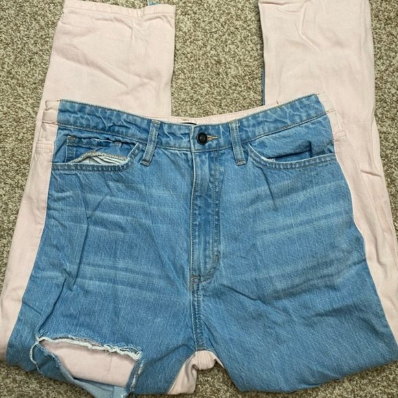 Extremely distressed fashion Nova multicolored jeans - Picture 2 of 5